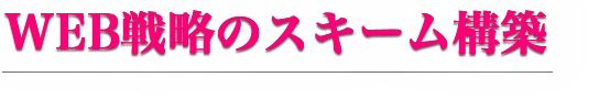 WEB戦略のスキーム構築